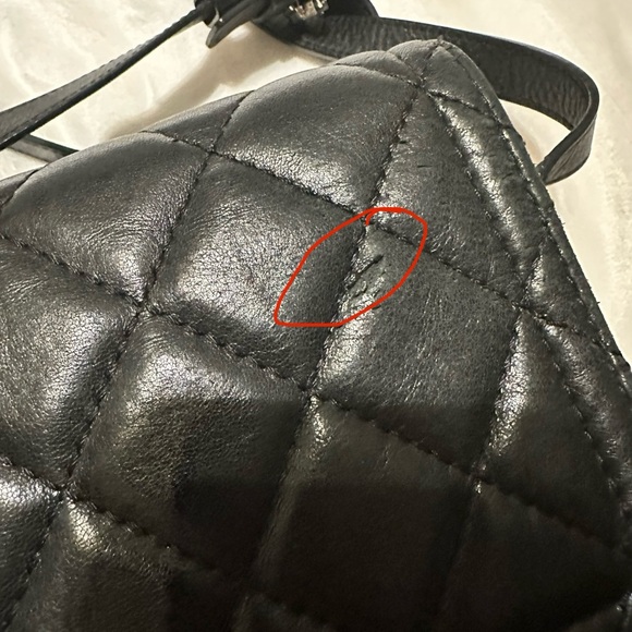 Chanel Classic Quilted Messenger - Black Lambskin with SHW - Entrupy ✅ - Picture 7 of 15